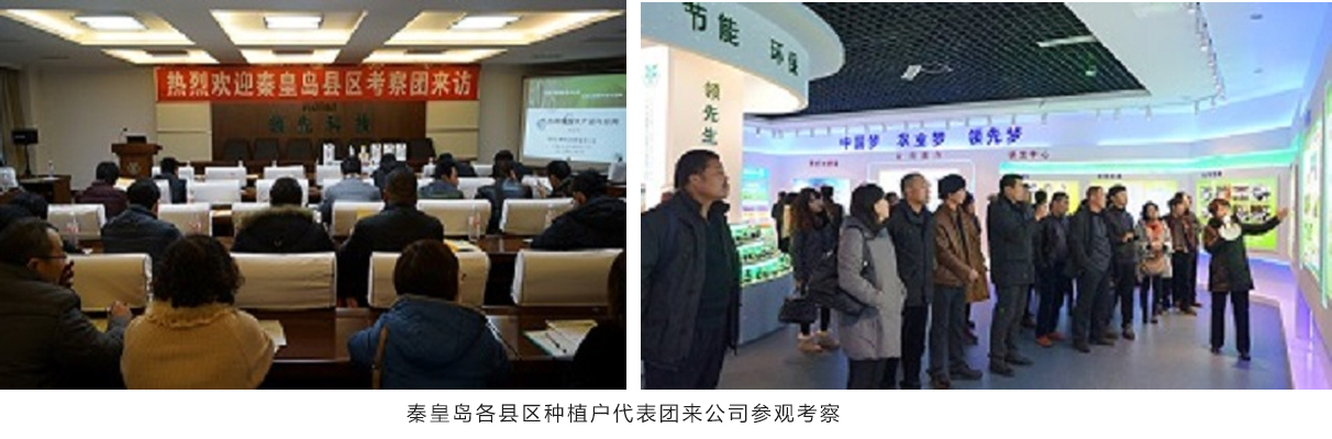秦皇岛市农业局领导及县区种植户代表团来公司旅行考察 秦皇岛市农业局领导及县区种植户代表团来公司旅行考察
