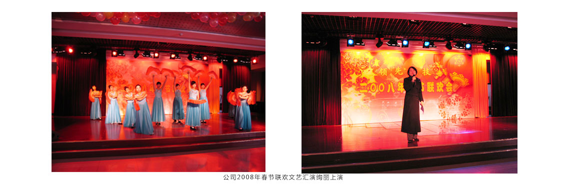 公司2008年春节联欢文艺汇演壮丽演出